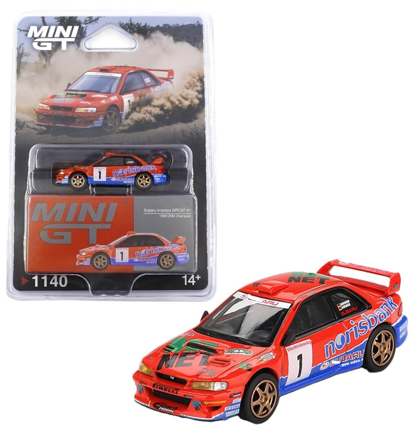 Diecast Model Car Compatible with Mini GT 1:64 Subaru Impreza